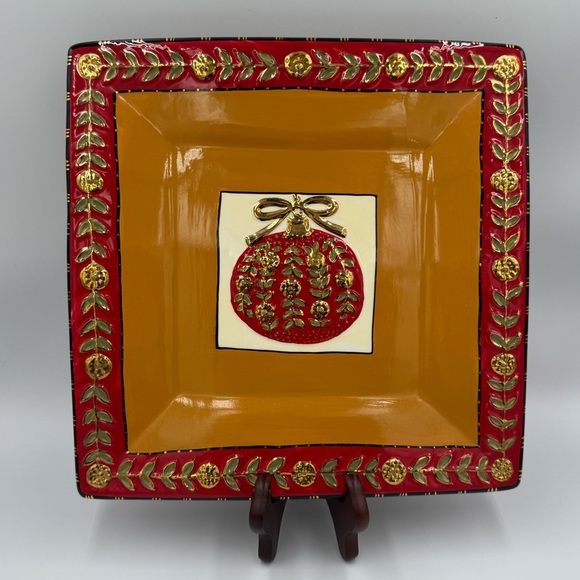 Dept. 56 M. Jurado Christmas Ornament Plate - Picture 2 of 4